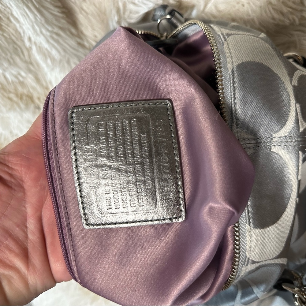 🎁Perfect Gift🎁LIKE NEW! Y2K Coach Brooke satin C’ Jacquard trending monogram - Picture 13 of 14